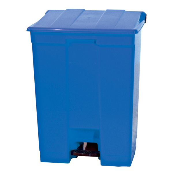 Cesto de lixo C/Pedal 30L AZUL - Bralimpia